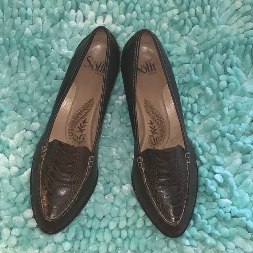Sofft Brown Leather Heels